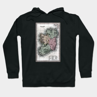 1835 Map of Ireland Hoodie